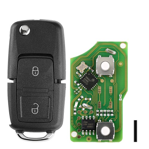 Xhorse XKB508EN Wire Remote Key VW B5 Flip 2 Buttons English 5pcs/lot