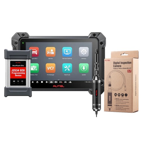 2024 New Autel MaxiCOM MK908 PRO II Automotive Diagnostic Tablet Support Scan VIN and Pre&Post Scan with Free Autel MV108S