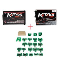 [UK SHIP] Bundle promotion V5.017 KESS V2 + V7.020 KTAG + BDM Probe Adapters Full Set [ Red PCB ]