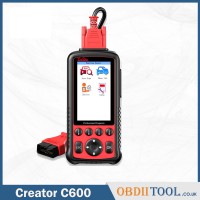 Creator C600 Multi-System Scanner Car Diagnostic Tool With OBDII software