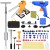 Paintless 81PCS PDR Dent Lifter Tools Kit Hail Repair Slide Hammer Puller Tab