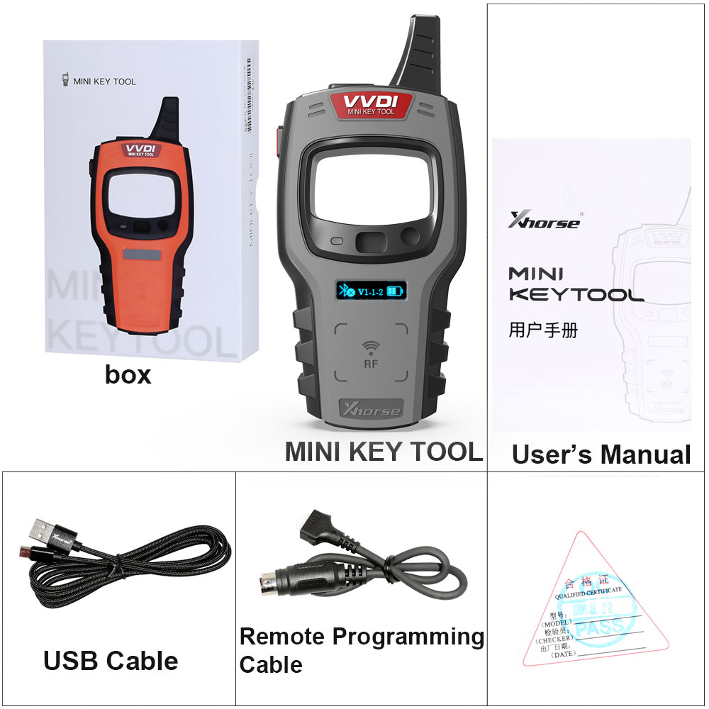 VVDI Mini Key Tool Package List