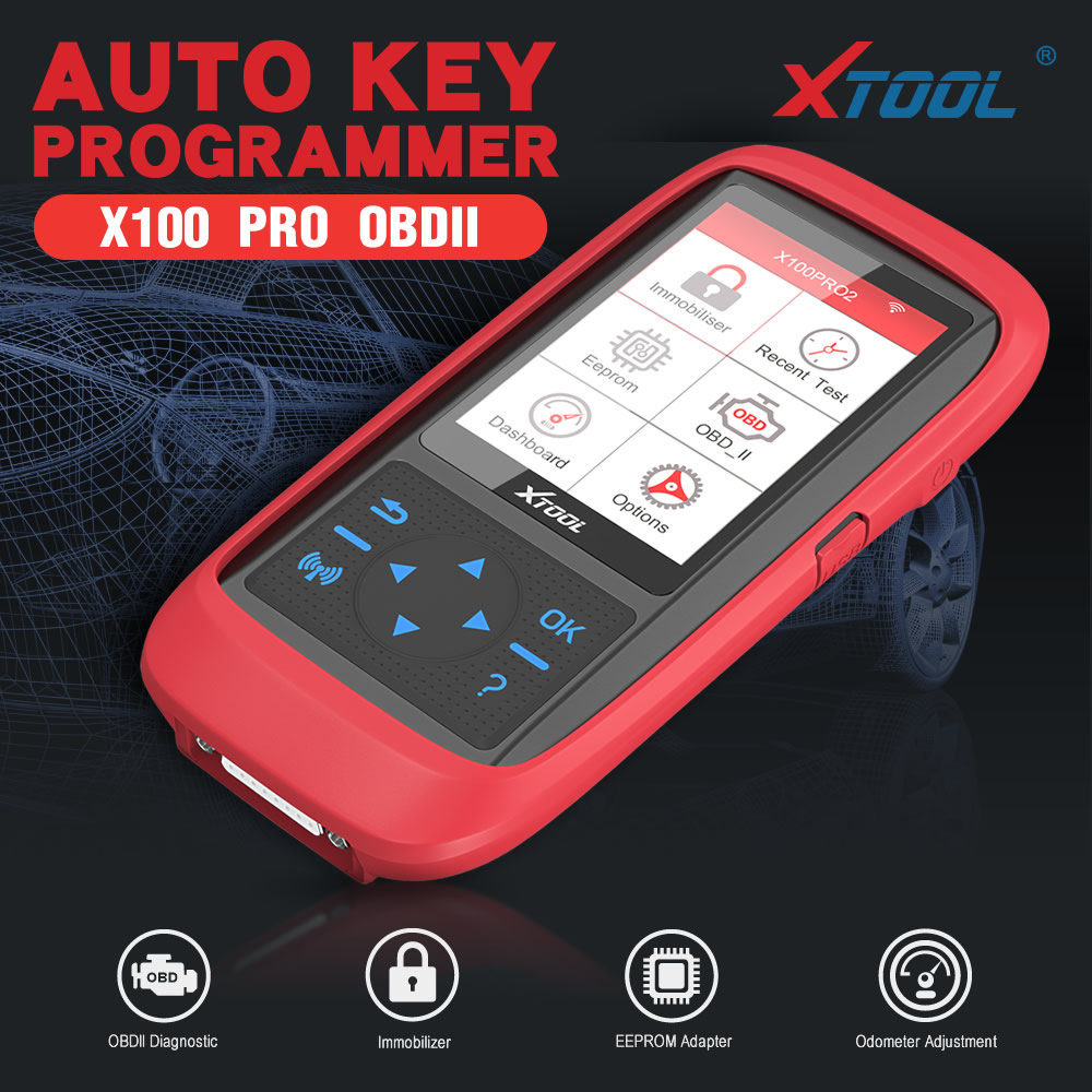 XTOOL X100 Pro OBD2 display