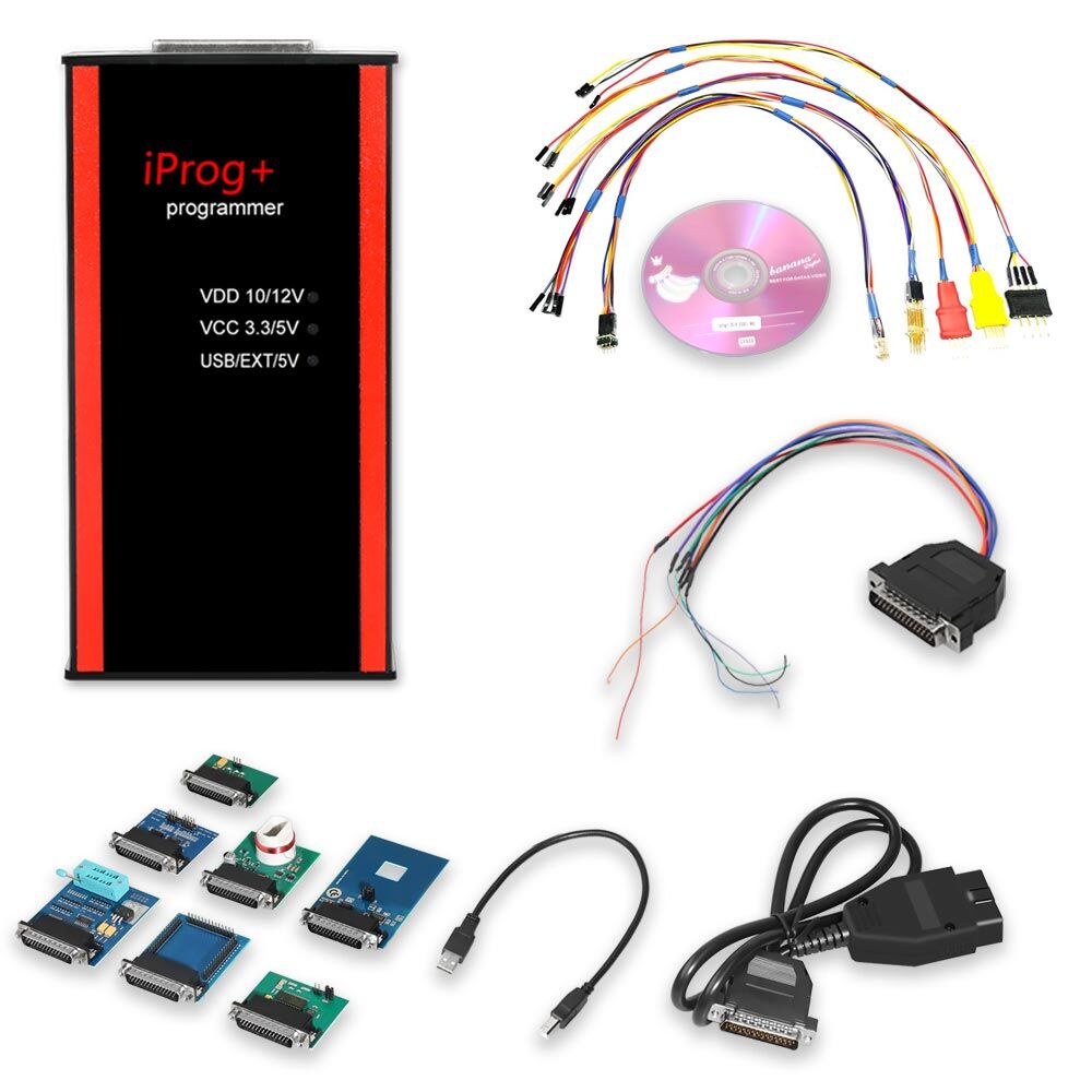 V82 Iprog+ Pro Key Programmer With Probes adapted package 1 