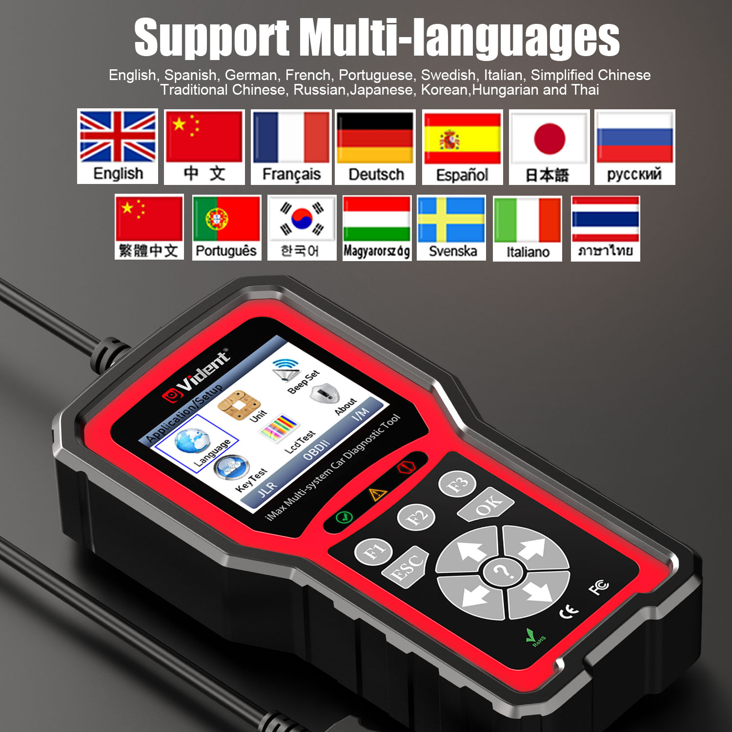  VIDENT iMax4304 Support language