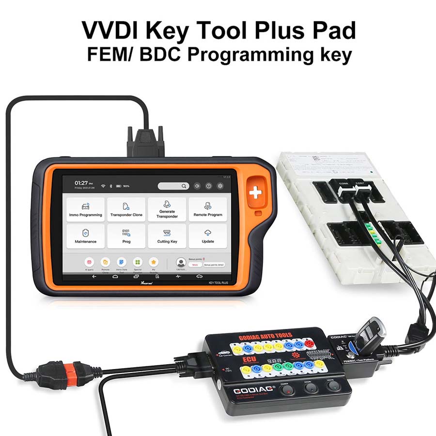 GODIAG Test Platform use with l Xhorse VVDI Key Tool Plus 