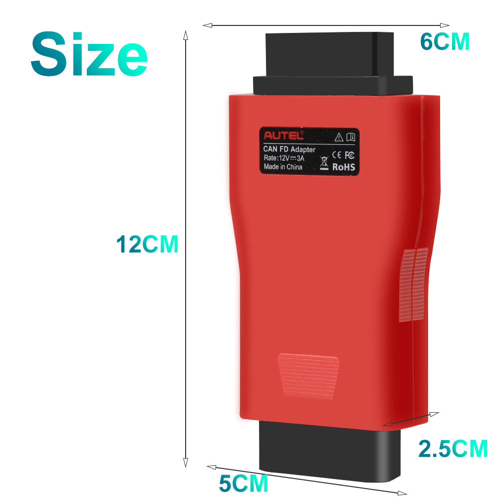 AUTEL CAN FD Adapter size