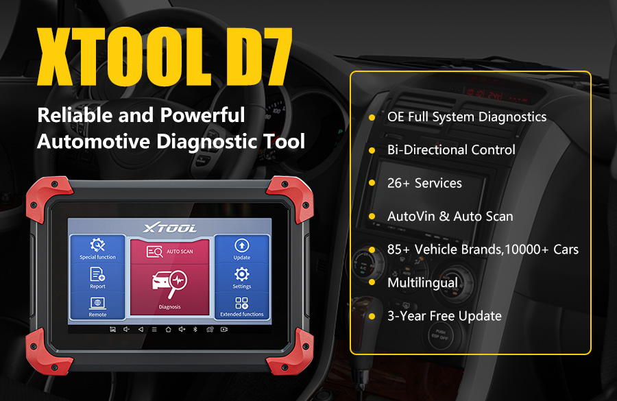 XTOOL D7 Automotive Diagnostic Tool