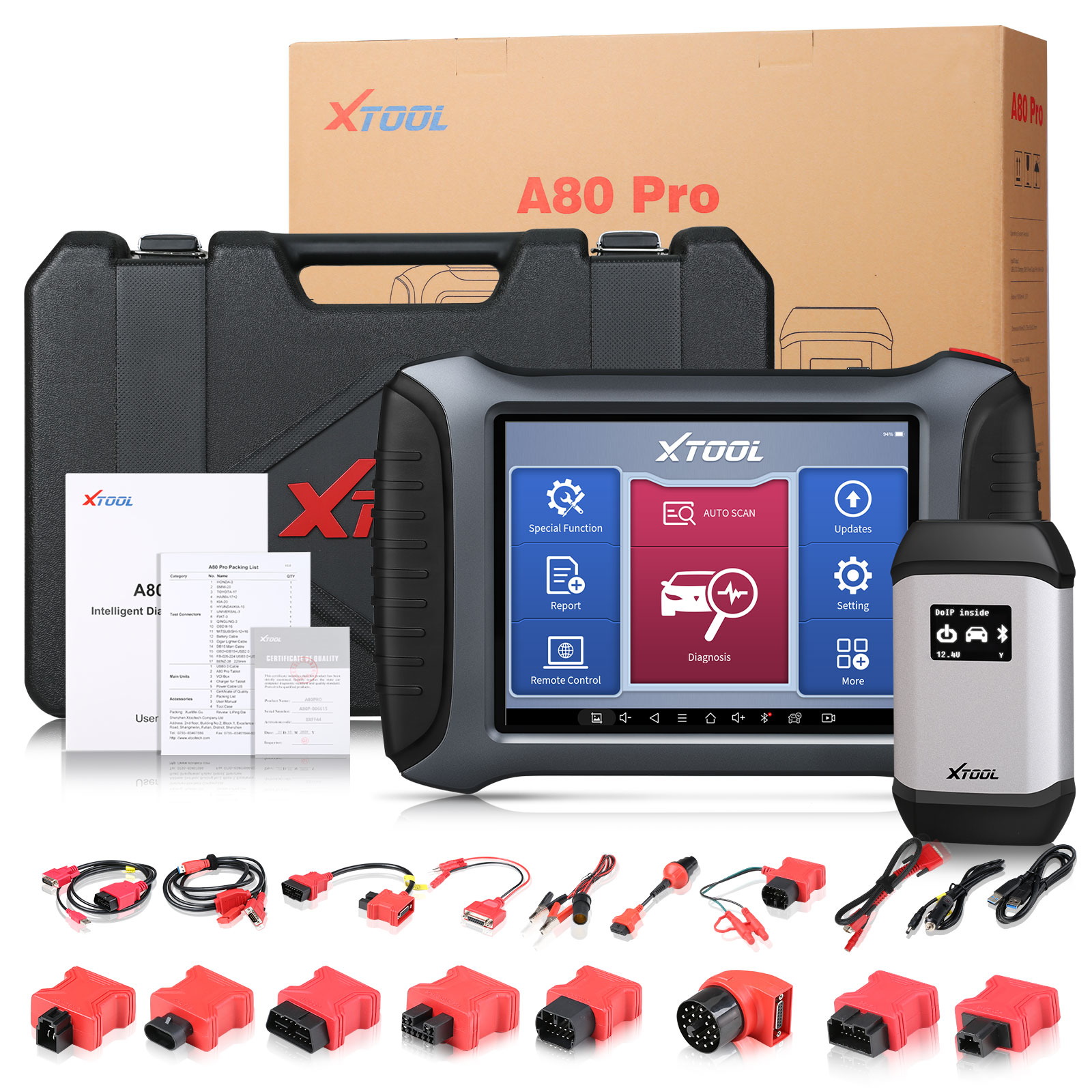 XTOOL A80 Pro Package List 