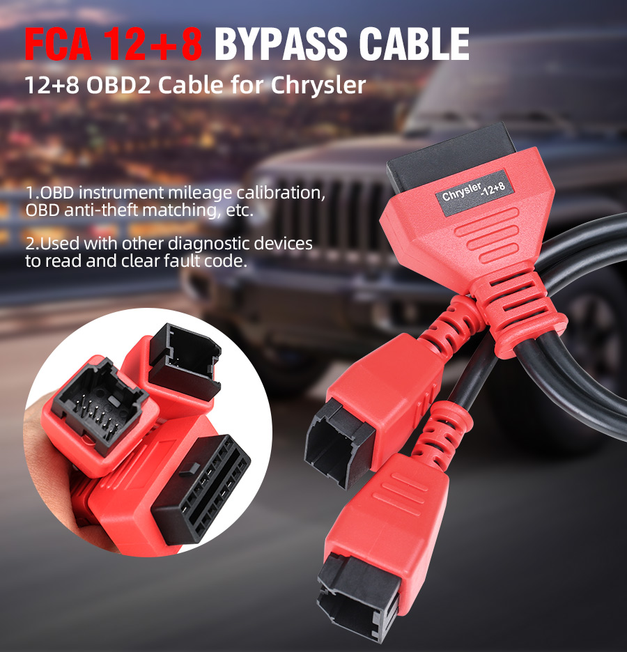 FCA 12+8 Universal Adapter Cable for AUTEL 