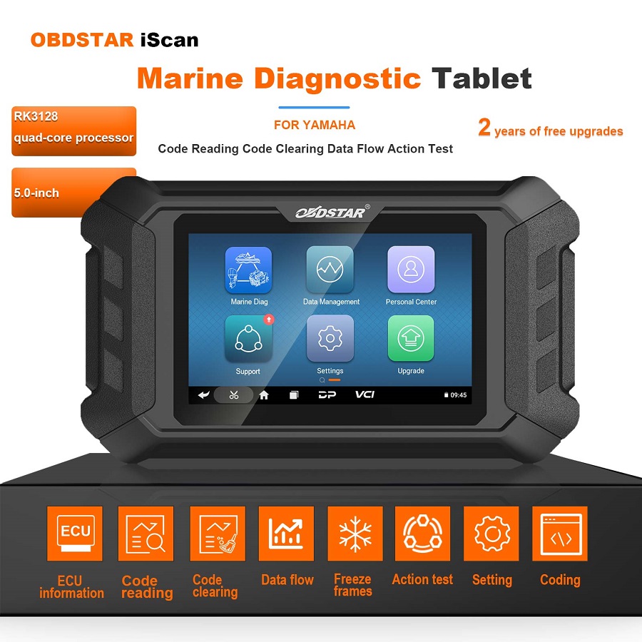 OBDSTAR iScan YAMAHA Marine Diagnostic Tablet  features