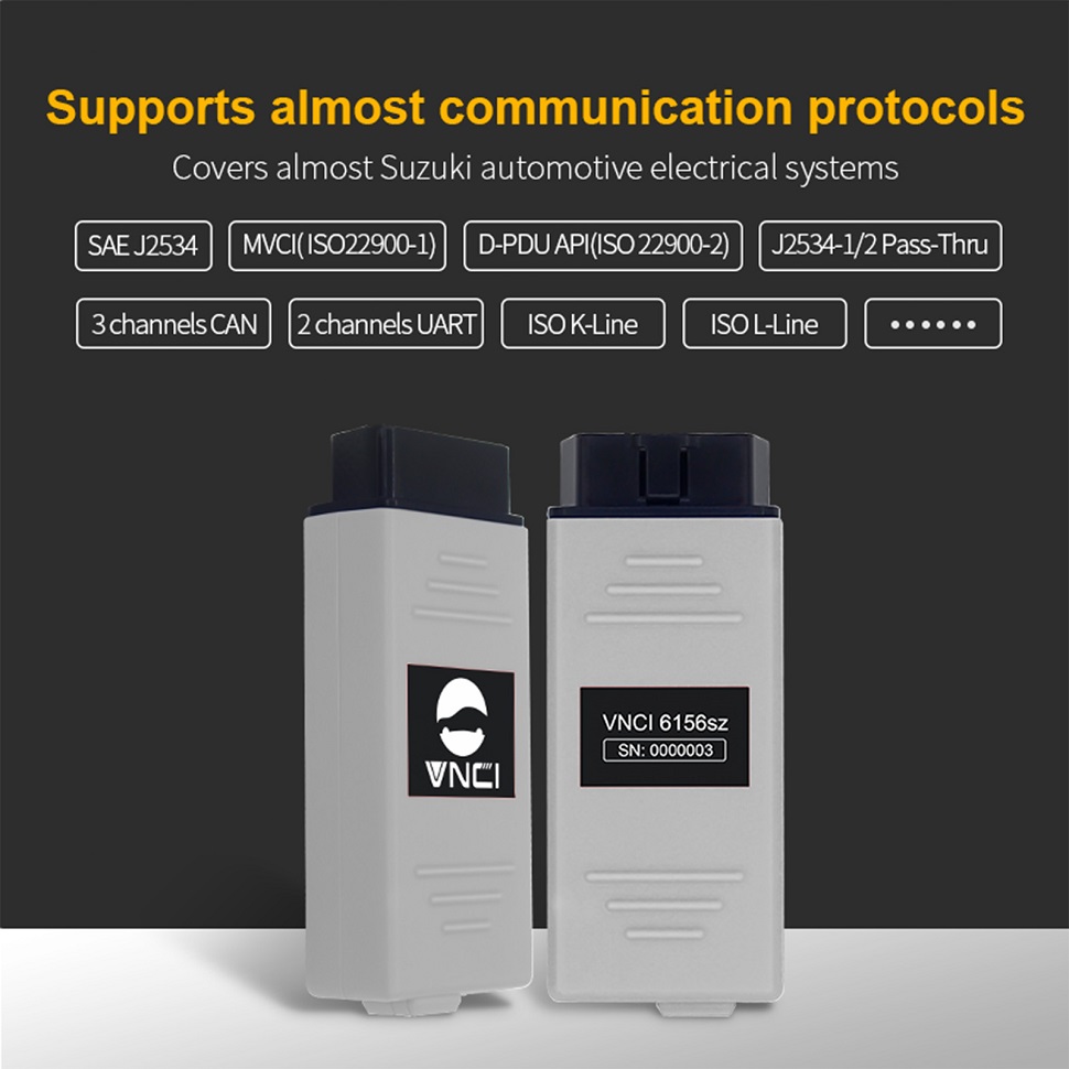 VNCI 6516SZ Suzuki Diagnostic Interface Supports almost communication protocols