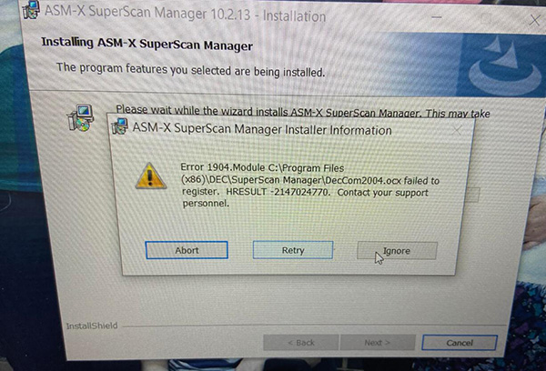 Error prog renault