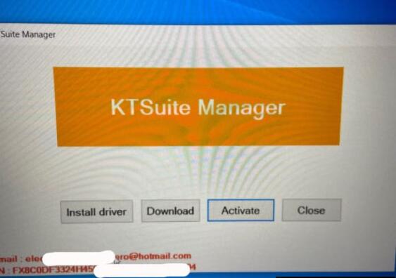 Activate New KT200 Software KTsuit 3